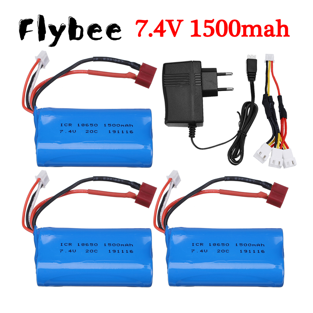 Rc Helicopter Battery - 7.4V 1500mah 리튬 이온 배터리 18650