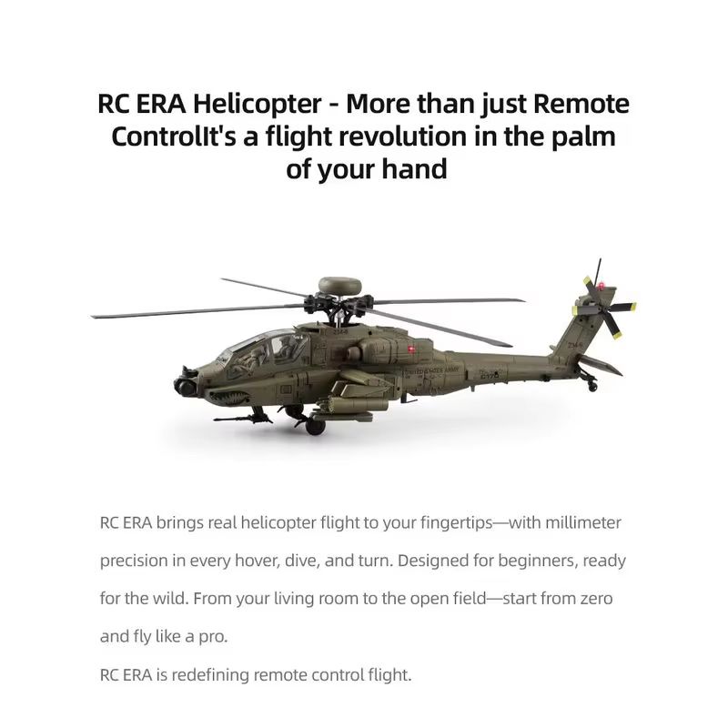 RC Era AH‑64D Apache C170 6CH  - Rc Helicopter Single Rotor 리뷰 및 가격